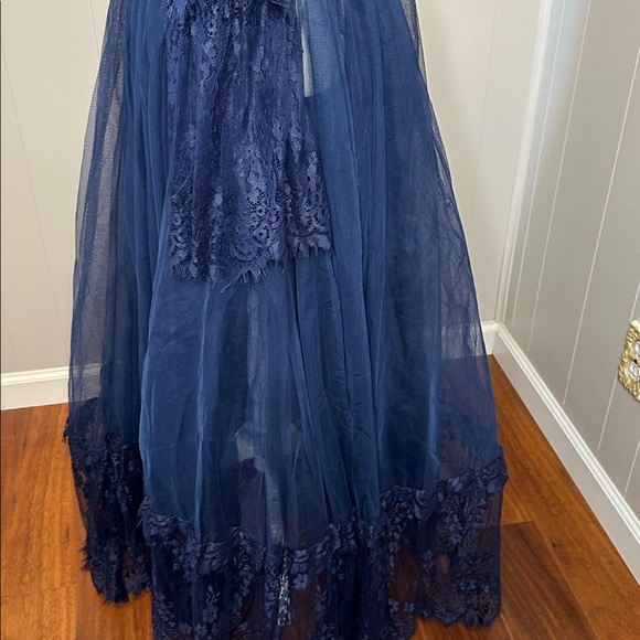 NWT Dolls Kill Dance with Death Maxi Dress - Navy - Picture 10 of 15